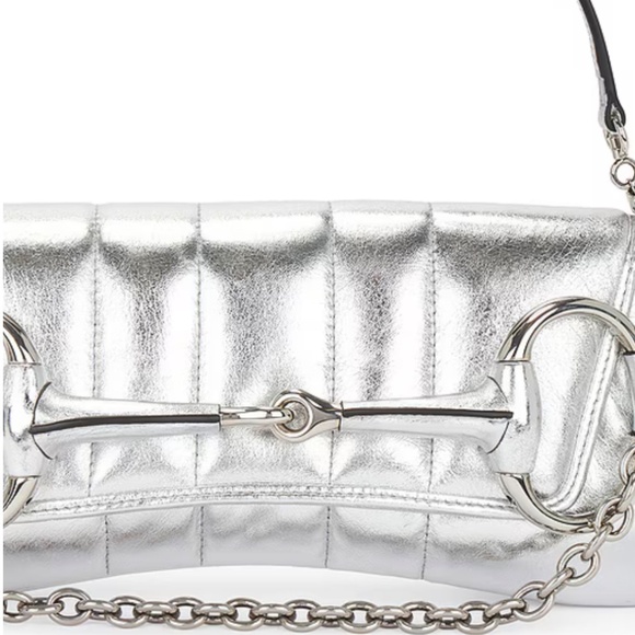 Gucci Horsebit Clutch in Silver - Picture 2 of 9